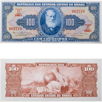 купить Бразилия 100 крузейро 1961-1964