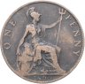 Купить Великобритания 1 пенни (penny) 1899