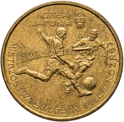 купить Польша 2 злотых (zlote) 2002 "Чемпионат мира по футболу 2002, Корея/Япония"