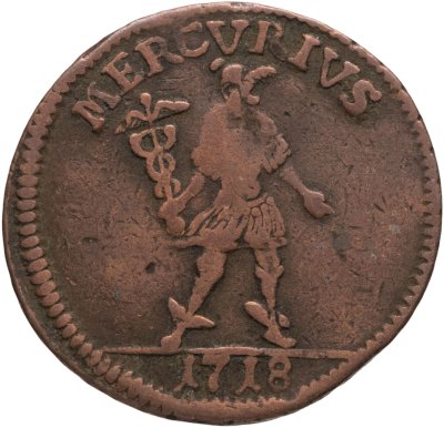 купить Швеция 1 далер (daler) 1718 "Меркурий"
