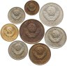 Купить Набор из 8 монет 1, 2, 3, 5, 10, 15, 20, 50 копеек 1987