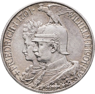 купить Германия (Империя) 2 марки (mark) 1901 "200 лет Пруссии"