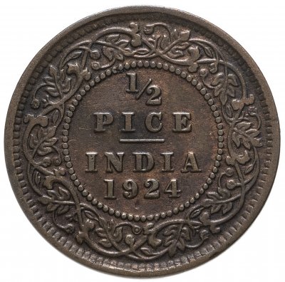 купить Индия (Британская) 1/2 пайса 1924