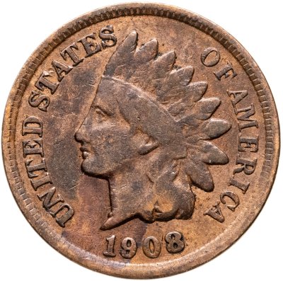 купить США 1 цент 1908 "Indian Head Cent"