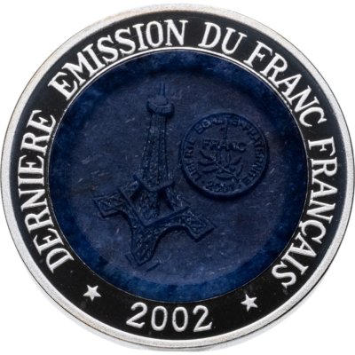 купить Конго 1000 франков 2002 "Последний выпуск Французского франка"