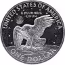 Купить США 1 доллар  1971 S доллар Эйзенхауэра (Лунный доллар) серебро, знак монетного двора "S" - Сан-Франциско