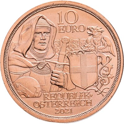 купить Австрия 10 евро 2021 Рыцарские истории - Братство