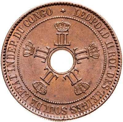 купить Свободное государство Конго 10 сантимов (centimes) 1888