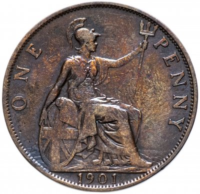 купить Великобритания 1 пенни (penny) 1901