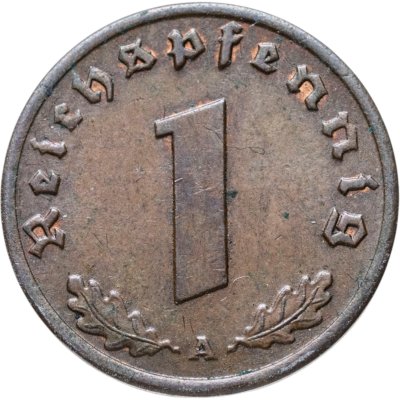 купить Германия, Третий рейх 1 рейхспфенниг (reichspfennig) 1937 "А"