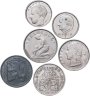 Купить Бельгия набор из 6 монет 1 франк (franc) 1922-1996