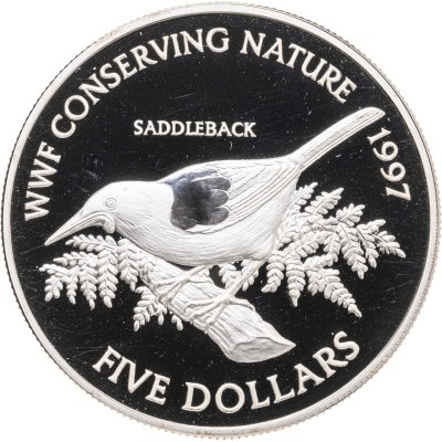 купить Новая Зеландия 5 долларов (dollars) 1997 Тико