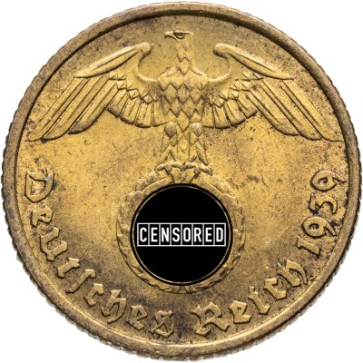 купить Германия (Третий рейх) 5 рейхспфеннигов (reichspfennig) 1939