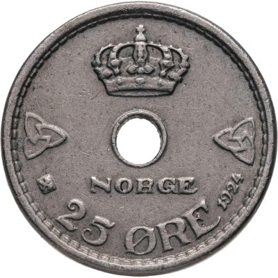 купить Норвегия 25 эре (ore) 1924