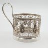 Купить Подстаканник, выполненный в технике ажурной скани, мНЦ (медь-никель-цинк), Казаковский завод художественных изделий (КХИ), Россия, 1960-1980 гг.