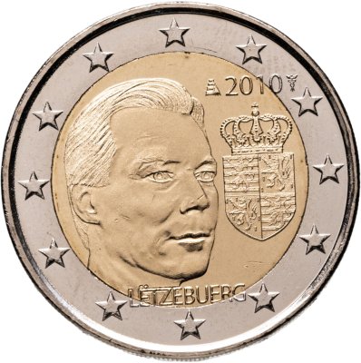 купить Люксембург 2 евро 2010 "Герб великого герцога Люксембурга"