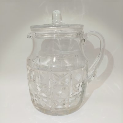 купить Кувшин "Алмазные квадраты", автор Л.О. Юрген, хрусталь, алмазная грань, Ленинградский завод художественного стекла (ЛЗХС), СССР, 1960-1980 гг.