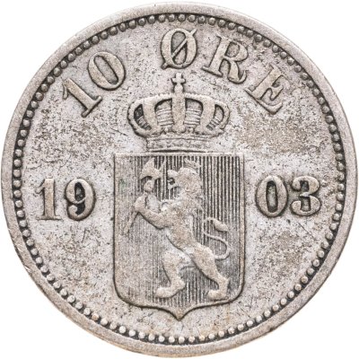 купить Норвегия 10 эре (ore) 1903