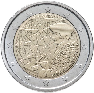 купить Греция 2 евро (euro) 2022 "35 лет программе Эразмус"
