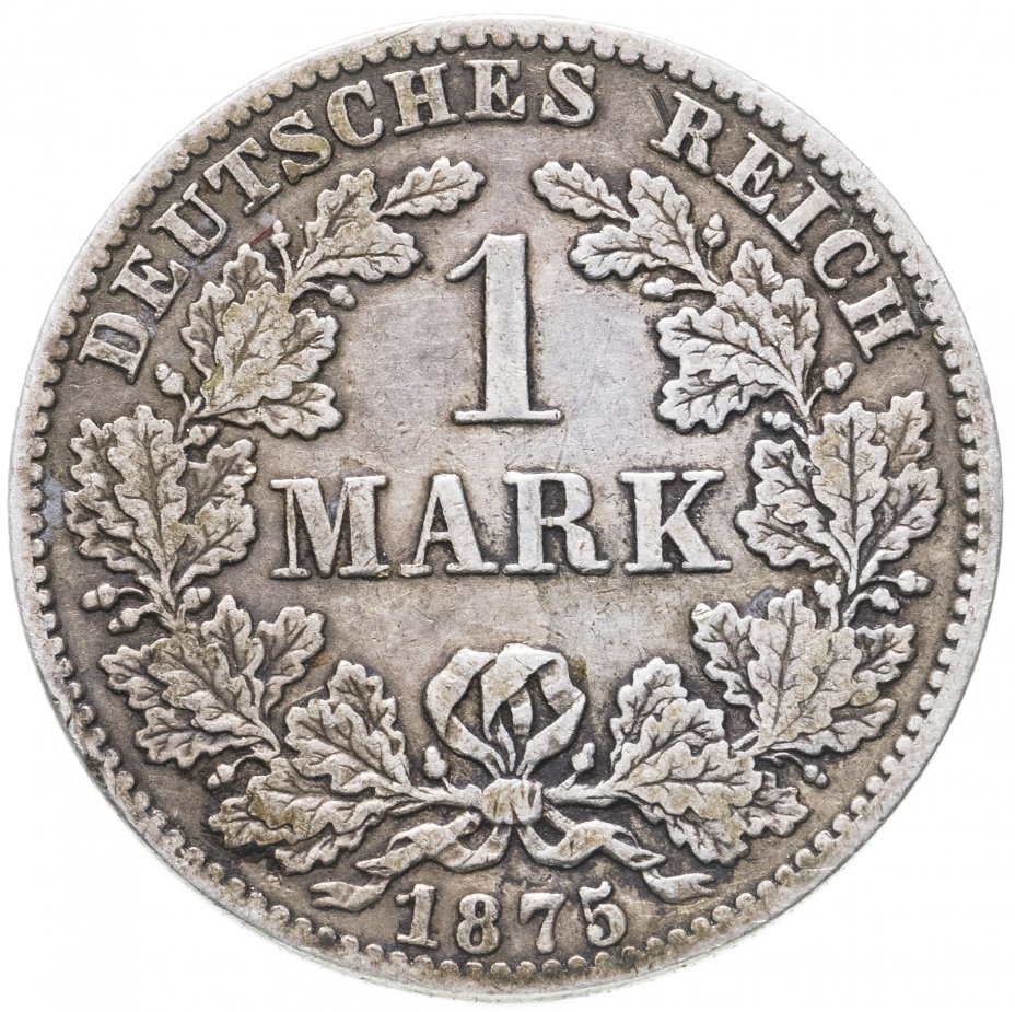 купить Германия 1 марка 1875 B знак монетного двора: "B" - Ганновер Германия