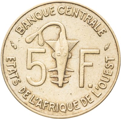купить Западная Африка (BCEAO) 5 франков (francs) 1978