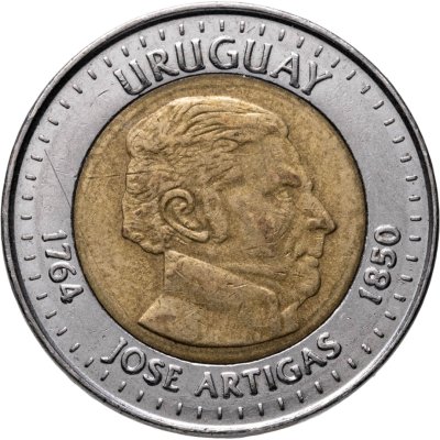 купить Уругвай 10 песо (pesos) 2000 без звезд