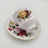 Купить Пара чайно-кофейная с изображением роз, Royal Worcester Spode Ltd, фарфор, деколь, золочение, Великобритания, 1970-1990 гг.