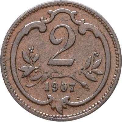 купить Австрия 2 геллера (heller) 1907