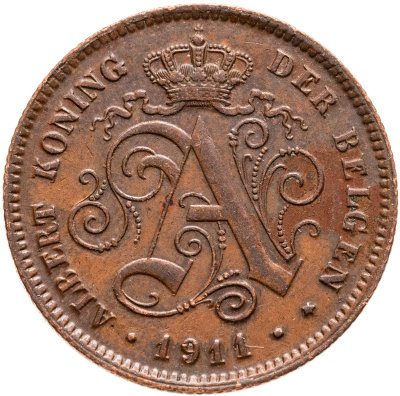 купить Бельгия 2 сантима (centimes) 1911