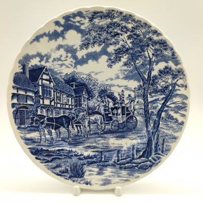 купить Тарелка обеденная с изображением сельского пейзажа, фаянс, деколь, Royal Wessex, Великобритания, 1980-2000 гг.
