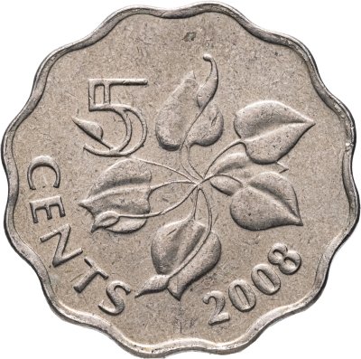 купить Свазиленд 5 центов (cents) 2008