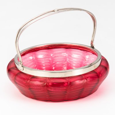 купить Ваза для десертов в стиле Модерн, стекло, иризация, металл, Западная Европа, 1900-1930 гг.