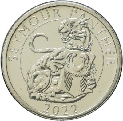 купить Великобритания 5 фунтов (pounds) 2022 "Звери Тюдоров - Пантера Сеймура"