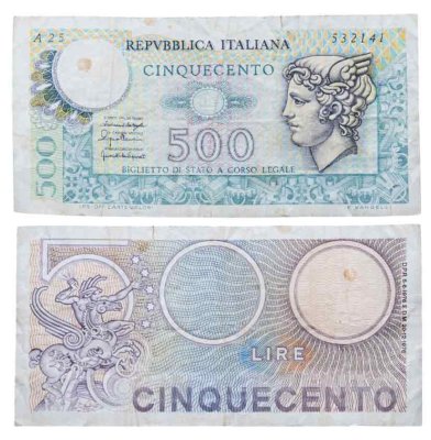 купить Италия 500 лир 1976