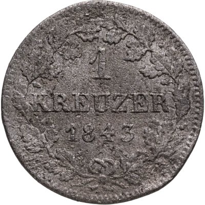купить Бавария 1 крейцер 1843