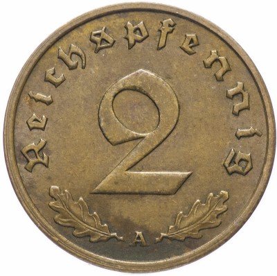 Купить Германия (Третий Рейх) 2 рейх пфеннига 1937 A