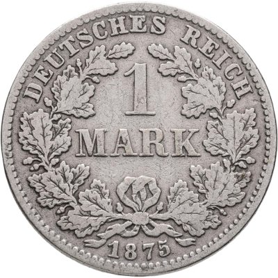 купить Германия 1 марка 1875 D знак монетного двора: "D" - Мюнхен