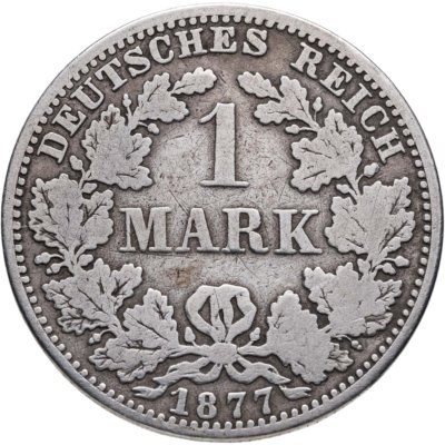 купить Германия 1 марка (mark) 1877 A знак монетного двора: "A" - Берлин