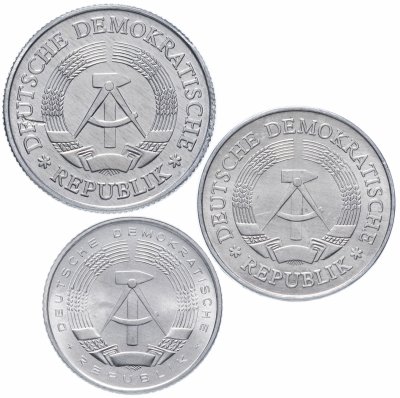 купить Восточная Германия (ГДР) 50 пфеннигов, 1 марка, 2 марки 1982 A