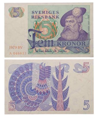 купить Швеция 5 крон 1979 года (Pick 51d)