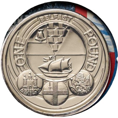 купить Великобритания 1 фунт 2010 "Столицы регионов - Белфаст" в буклете