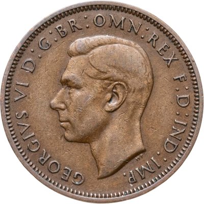 купить Великобритания 1/2 пенни (penny) 1947