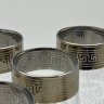 Купить Комплект из 6-ти бокалов для шампанского, украшенных орнаментом в виде Меандра, стекло, гравировка, Стеклозавод «Неман», Беларусь, 1990-2010 гг.