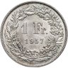 Купить Швейцария 1 франк (franc) 1957 в слабе Монетник.ру MS63