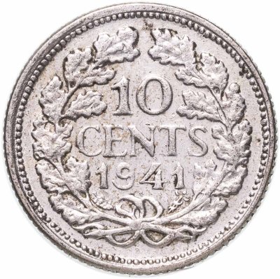 Купить Нидерланды 10 центов (cents) 1941