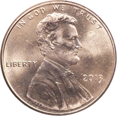 купить США 1 цент 2013 P [KM#468] "Lincoln Cent. Реверс щита"