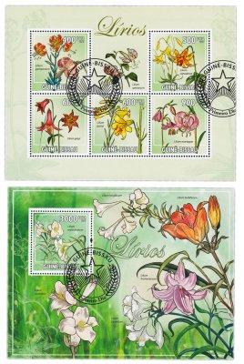 купить Гвинея-Бисау набор марок из 2 квартблоков "Флора и фауна"