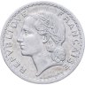 Купить Франция 5 франков (francs) 1945 B Алюминий /серый цвет/ знак монетного двора: "B" - Бомон-ле-Роже
