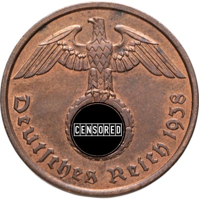 купить Германия (Третий рейх) 2 рейхспфеннига (reichspfennig) 1938 A