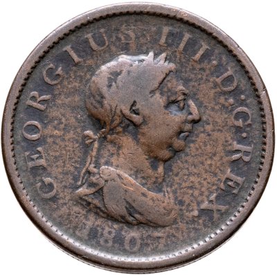 купить Великобритания 1 пенни (penny) 1807